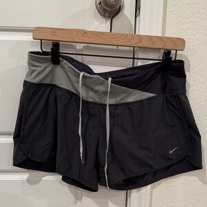 Nike Dual-Color Dri-Fit Drawstring Athletic Shorts